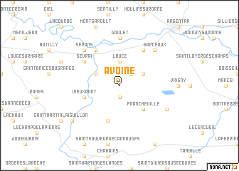 map of Avoine