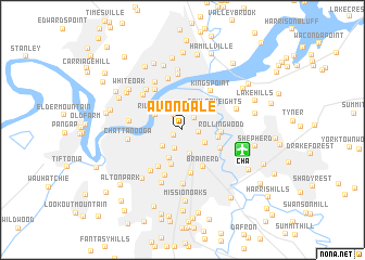 map of Avondale