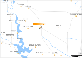 map of Avondale