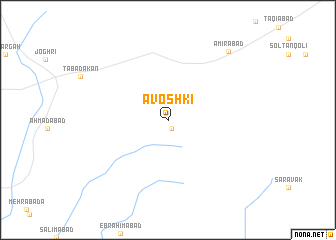 map of Āvoshkī