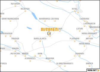 map of Avrămeni