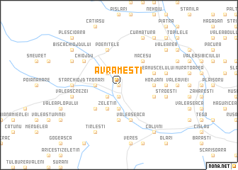 map of Avrămeşti