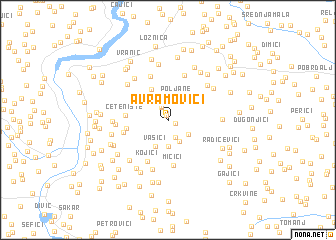 map of Avramovići