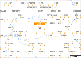 map of Avrigny