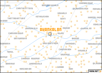 map of Awān Kalān