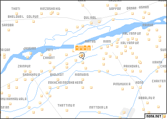 map of Āwān