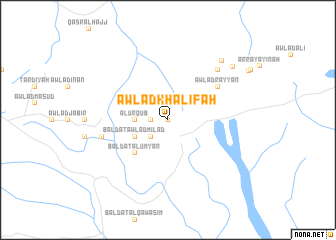 map of Awlād Khalīfah