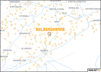 map of Awlād Muhannā