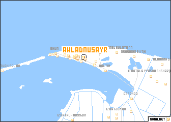 map of Awlād Nuşayr