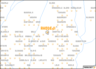map of Awodeji