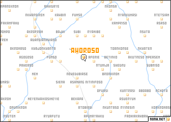 map of Aworoso