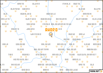 map of Aworo