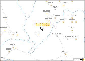 map of Awrawgu