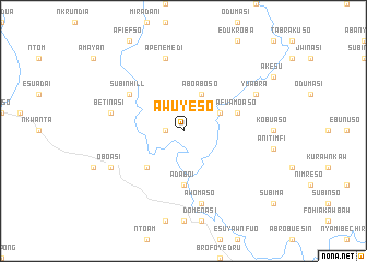 map of Awuyeso