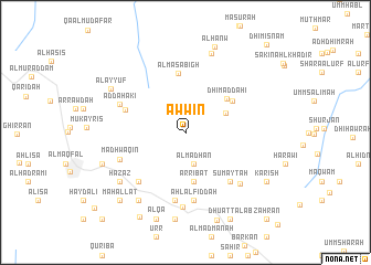 map of Awwīn