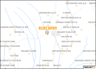 map of Axocopan