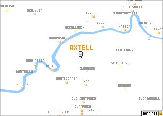 map of Axtell