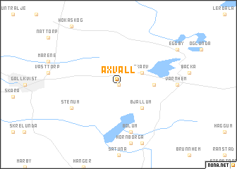 map of Axvall