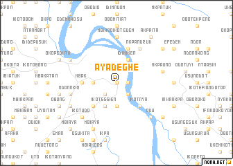 map of Ayadeghe