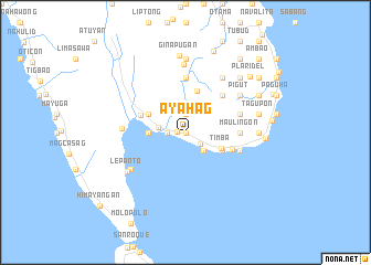 map of Ayahag