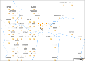 map of Ayama