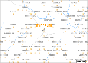 map of Ayanfuri