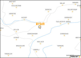 map of Aydın