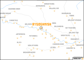 map of Āydoghmīsh