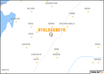 map of Āyelē Gebeya