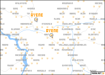 map of Ayene