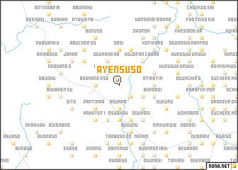 map of Ayensuso