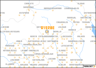 map of Ayerbe