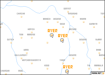 map of Āyer