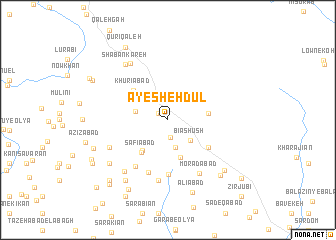 map of ‘Āyesheh Dūl