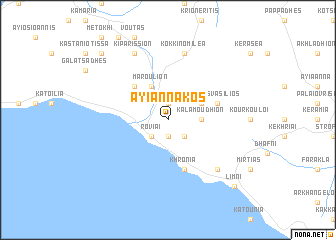 map of Ayiannákos