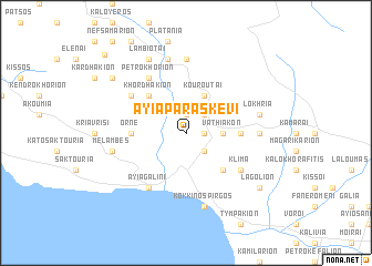 map of Ayía Paraskeví