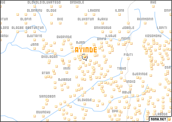 map of Ayinde