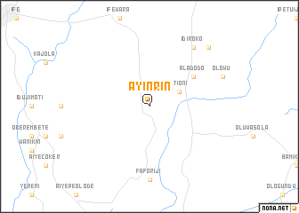 map of Ayinrin