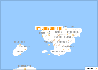 map of Áyioi Asómatoi