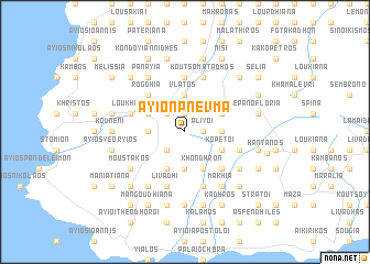 map of Áyion Pnévma