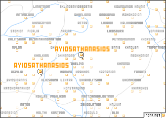 map of Áyios Athanásios