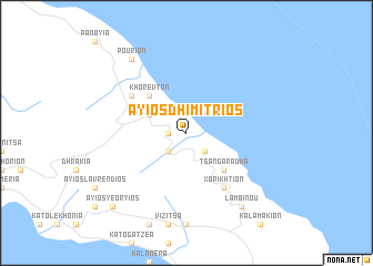 map of Áyios Dhimítrios