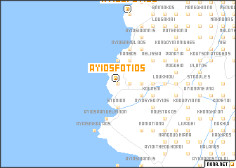 map of Áyios Fótios