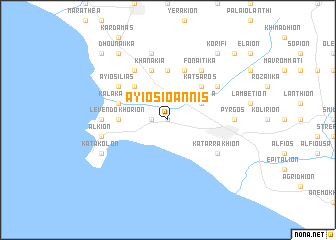 map of Áyios Ioánnis