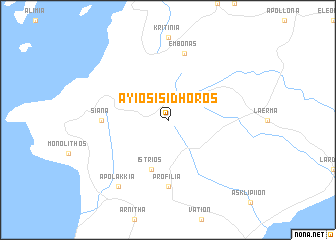 map of Áyios Isídhoros