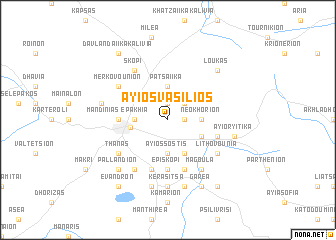 map of Áyios Vasílios