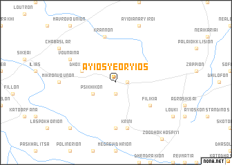 map of Áyios Yeóryios