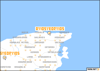 map of Áyios Yeóryios