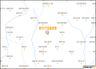 map of Āyit Gora