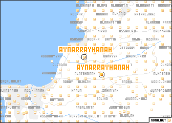 map of ‘Ayn ar Rayḩānah